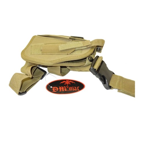 DMoniac Holster de cuisse Gaucher Coyote