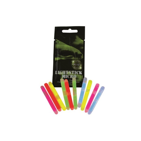 Micro baton lumineux (10 assortis)