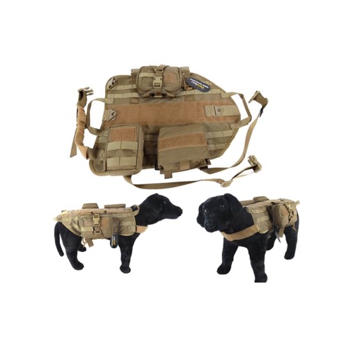 DMoniac Veste tactique Tactical Dog Training Taille M Coyote