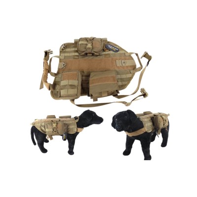 DMoniac Veste tactique Tactical Dog Training Taille M Coyote