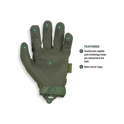 Mechanix Gants Original Olive Drab Taille S MG-60-008