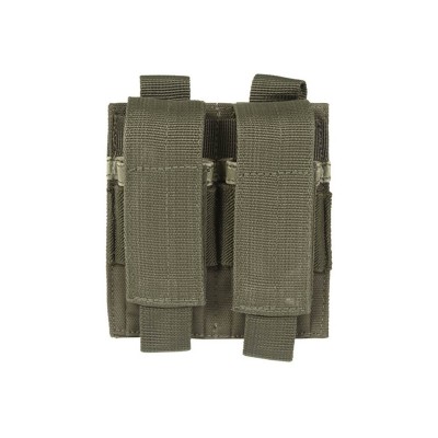 Porte chargeurs Double pour pistolet Olive (fixation Molle)