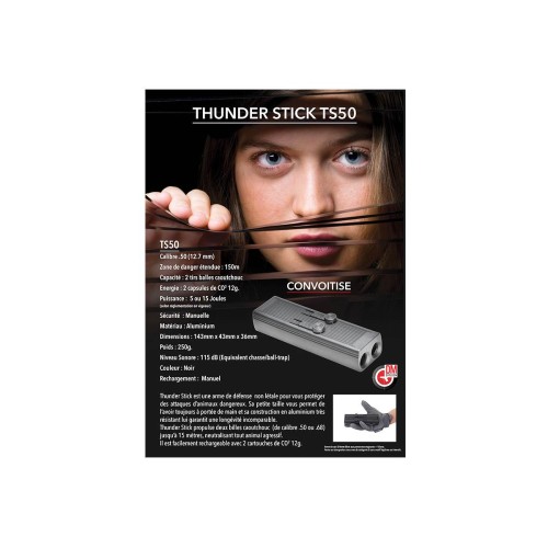 Thunder Stick TS50 Noir Cal. 50 CO2