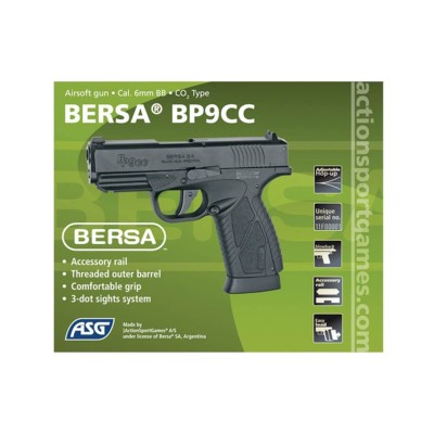 Bersa BP9CC Full Métal CO2 Blowback 1.5J