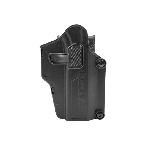 Amomax Holster polymère rotatif Multifit Noir rétention active