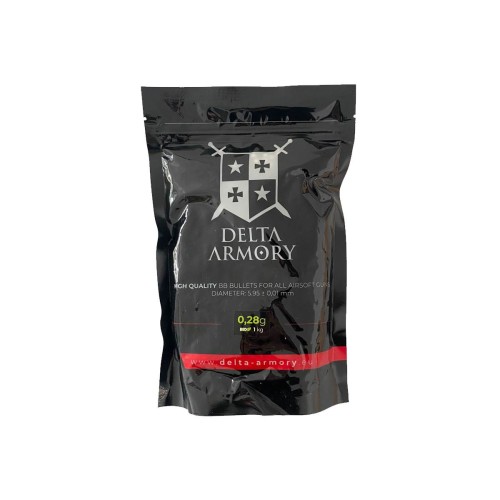 Delta Armory Billes BIO 0.28g (x3571) en sachet (1kg)