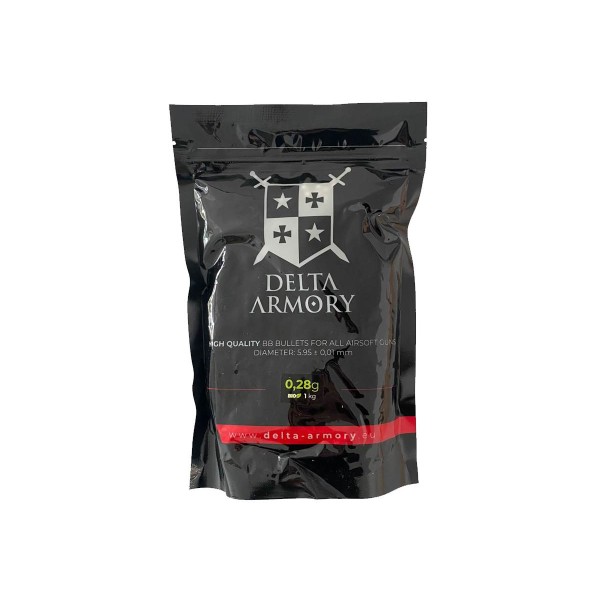 Delta Armory Billes BIO 0.28g (x3571) en sachet (1kg)