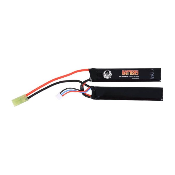 Duel Code Batterie LiPo 7.4V 1100 mAh 25C 2 stick