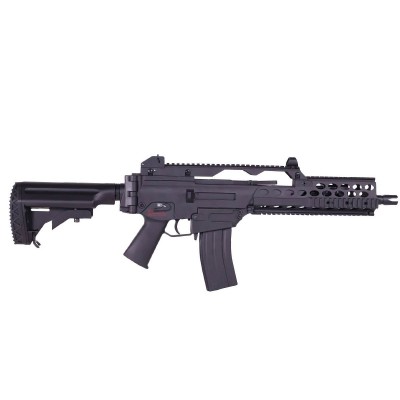 Jing Gong G608-8 (G36C) RIS Style M4 Noir Pack Complet AEG 1.2J