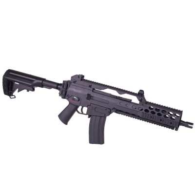 Jing Gong G608-8 (G36C) RIS Style M4 Noir Pack Complet AEG 1.2J