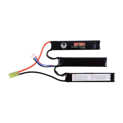 Duel Code Batterie LiPo 11.1V 1100 mAh 25C 3 stick