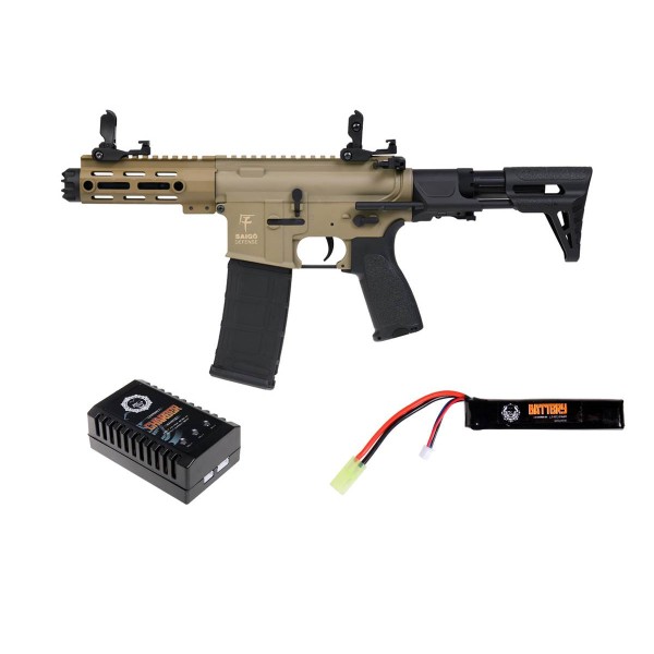 Saigo M4 Ronin Tan AEG 1J Pack Complet