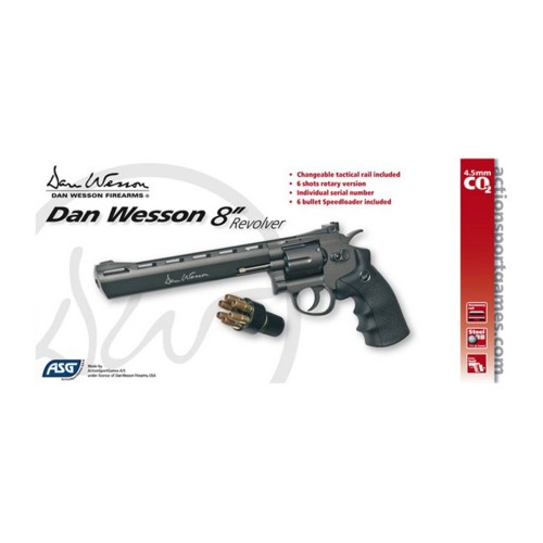 Dan Wesson 8" 4.5mm Noir CO2 3J