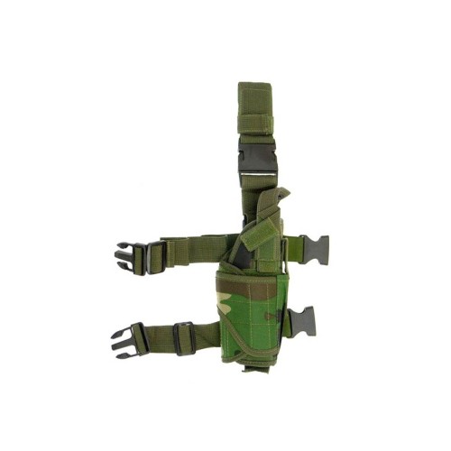 Guerilla Tactical Holster de cuisse vertical Woodland