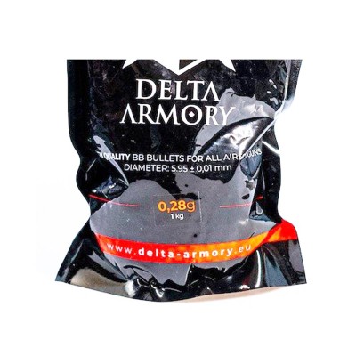 Delta Armory Billes 0.28g (x3571) en sachet (1kg)