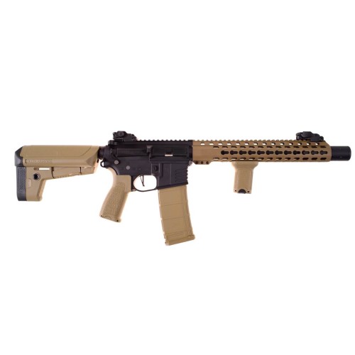 Delta Armory M4 SilentOps DMR FullMetal Noir/Tan Alpha AEG1J Pack Com