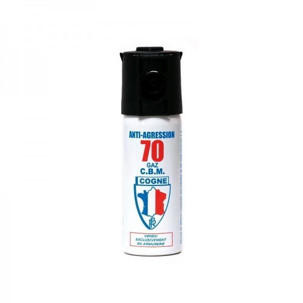 AEROSOL ANTI-AGRESSION PUISSANCE 70 50 ML GAZ CS