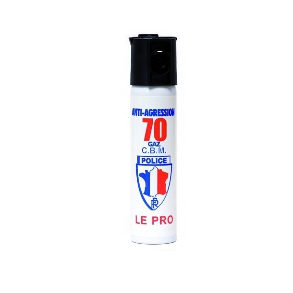 Bombe lacrymogène 75ml Gaz ACTIF PRO- aérosol spray defense